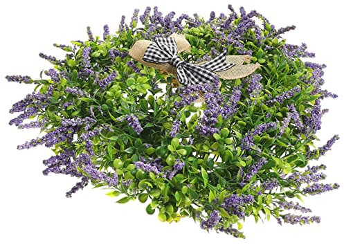 DECHOUS No Maintenance Required Home Decorations Wreath Artificial Leaf Wreath for Indoor/outdoor