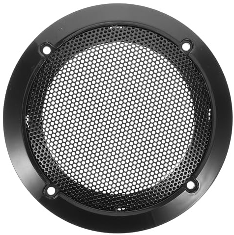BESTonZON Rejilla De Malla Para Altavoz De Coche Cubierta Protectora De Malla Metálica Rejilla De Altavoz De Coche Negra