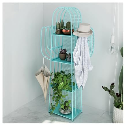 Libreria autoportante a forma di cactus – design in metallo scavato per elegante arredamento soggiorno e camera da letto, soluzione multiuso