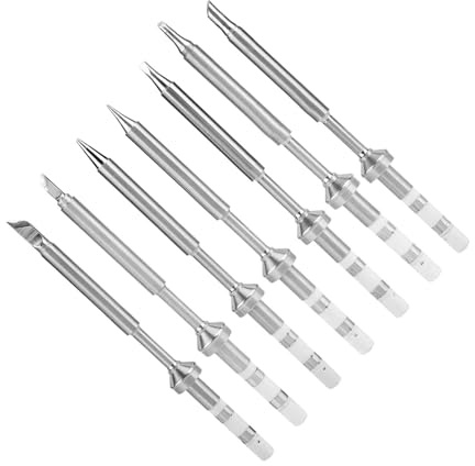 KooingTech TS100 Lötkolben, Lötspitzen, Lötkolben Spitze, Edelstahl Mini Lötspitzen Ersatz TS-KU TS-B2 TS-D24 TS-BC2 TS-C4 TS-K TS-I