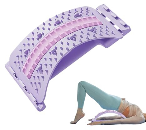 Planche De Soutien Lombaire 3 Niveaux De Réglage, Appareil D'étirement Lombaire Back Stretching Support Étireur Dorsal Réglable Planche De Colonne Vertébrale Pour Correction De La Position De Sommeil