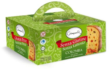 Colomba Giampaoli Con Uvetta e Canditi Senza Glutine e Lattosio 350 g