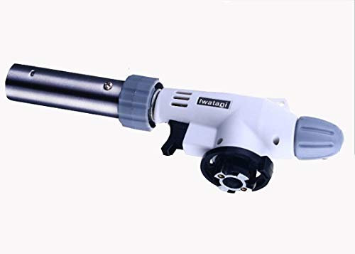 Gmjay Flamme Réglable de Briquet de Butane de Cuisine de Chalumeau Inversion de 360 Degrés pour Le BBQ/Crème/Faisant Cuire/Souder,C