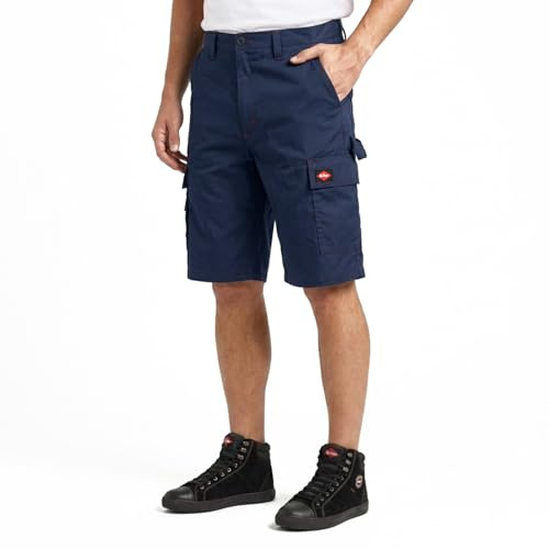 Lee Cooper arbetskläder LCSHO806 herr multificka arbetssäkerhetsbyxor lastshorts, 36W, Marinblått Xsp, 1
