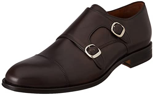Lottusse Herr LL06964-003 Monk-Strap Loafer, Moka, 10 UK