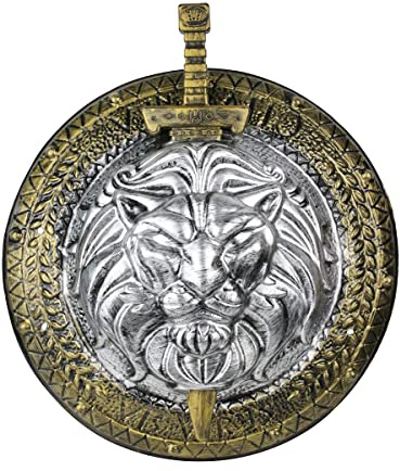 Funidelia | Espada y Escudo Romano para Hombre y Mujer Roma, Gladiador, Centurión - Accesorios para Adultos, Accesorio para Disfraz - Marrón
