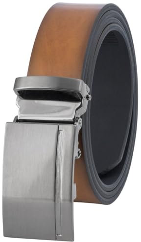 LINDENMANN Gürtel Herren Ledergürtel Herren Gürtel Herren, Rindleder-Gürtel mit Automatik-Koppelschließe braun, Größe/Size:105, Farbe/Color:braun