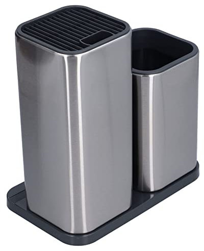 Range Couteaux De Cuisine, Porte-couteau De Cuisine En Acier Inoxydable Organiseur Universel De Bloc De Couteaux Pour Plusieurs Couteaux Et Ciseaux, Organiseur De Tiroir à Couteaux ﻿ ﻿