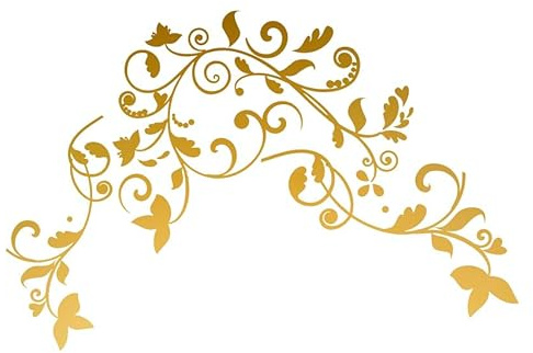 Aufkleber Vine of Life, für Gitarren und Bässe, personalisierbar, goldfarben