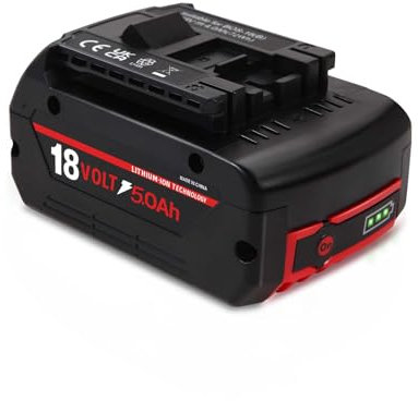 BAT609 Batteria sostitutiva da 5 Ah per batteria Bosch 18 V GBA compatibile con Bosch BAT619G BAT619 BAT609G BAT618 Batterie per utensili senza fili Batteria agli ioni di litio Batteria ricaricabile