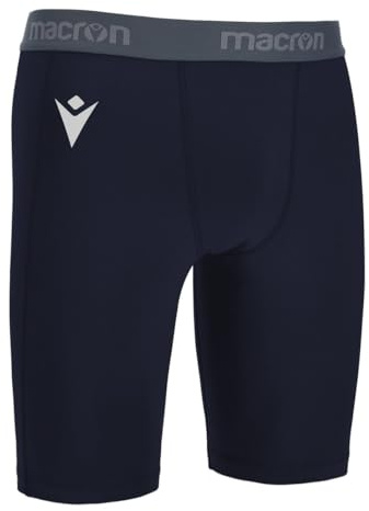 Macron Bermuda Scaldamuscoli Oak Calcio Sport Blue Navy (S)