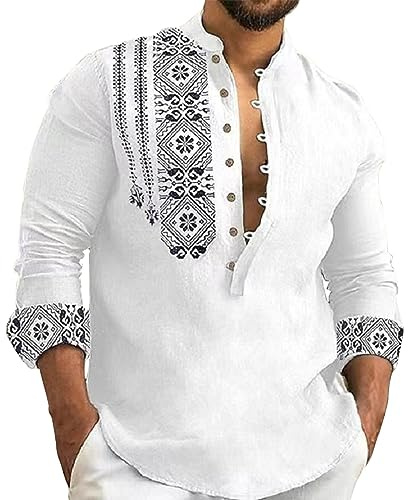 Uwdiohq Chemise Homme Manches Longues Tendance Demi Cardigan Chemise Mince Décontractée Chemise Homme Grande Taille Manches Courtes