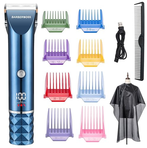 Barberboss All-in-One Haarschneidemaschine für Herren, Bartschneider für Herren, Haarschneidemaschine für Herren, Trimmer für Herren, Fellpflegesets