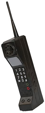 Décoration Téléphone Portable Vintage en Fer Noir pour Table | Modèle Ancien, Ornement Intérieur, Accessoires pour Costumes Vintage et Fêtes de Remise de Diplôme