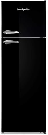 Montpellier MAB346EK 312litre RETRO Fridge Freezer Class E Black