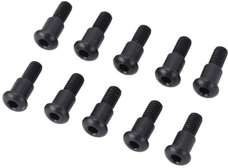 10 Tornillos de Hombro con Cabeza de Botón Hexagonal para Axial SCX10 M3x4x10 Mm Tornillo de Hombro con Cabeza Hexagonal de Acero Inoxidable Perno de Hombro con Cabeza Hexagonal