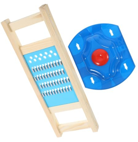 1 Satz Karottenreibe aus Edelstahl mit Lebensmittelechtem Halter | Gemüsereibe für Kokosnuss, Ergonomische Ausführung, Kompakt und Leicht zu Verstauen, 1 Satz mit Zubehör