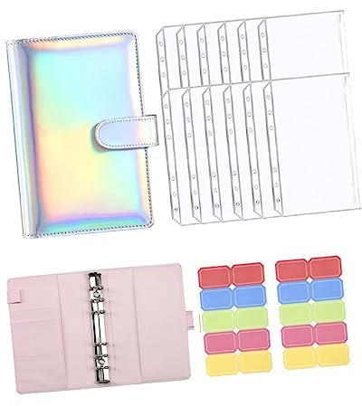 NUOBESTY Budget Buchbinder Mit Geldumschlag Tragbarer Planer Geldbudgetbuch Budget Binder Für Reise Und Organisation