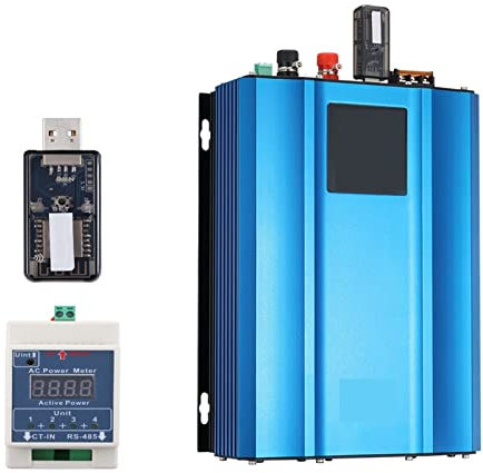Inverter Auto, Solar Grid Tie Inverter 1000W Limitatore Batteria Fotovoltaico Multiuso Alta Precisione MPPT Modalità PV Connesso alla Rete(Limiter,24V)