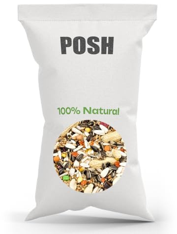 10 kg premium papegojfoder för stora papegojor utan tillsatser, vitaminranulat, solrosor, nötter, hampa, pumpa naturlig blandning