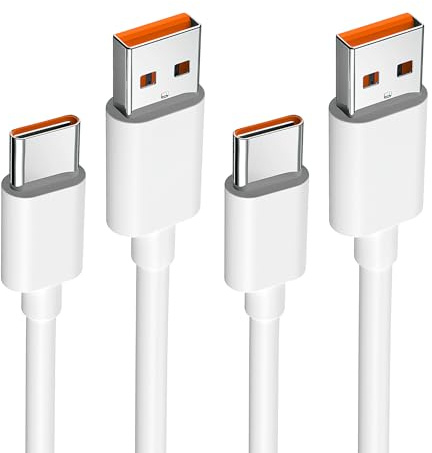 2 Pack 120W Cable USB C 1,5M, Câble USB Type-C pour Charge Rapide, (Compatible avec 33W/67W) Pour Xiaomi Redmi Note 14/13/12/11s/11/13 Pro/8 9 Pro 9T; Xiaomi mi 13/14/12T/11T Pro/11 Lite/10T/10/12