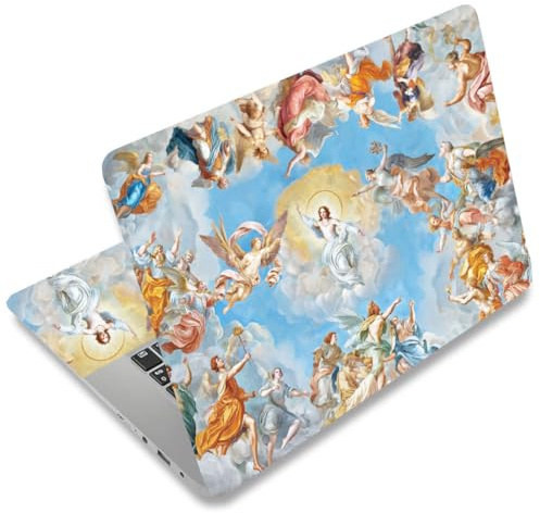 SUPERDANT Laptop Notebook Skin Sticker Cover Decal European Style Laptop Protector Notebook PC Computer Art Protector Universal Notebooks Art Decal Fits 12 13 13.3 14 15 15.4 15.6 inch