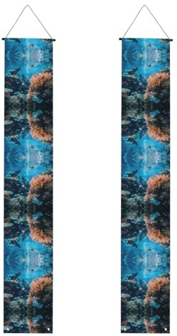 Banner mit Korallenriff-Druck, Polyester-Banner, für drinnen und draußen, einfach aufzuhängen, wiederverwendbar
