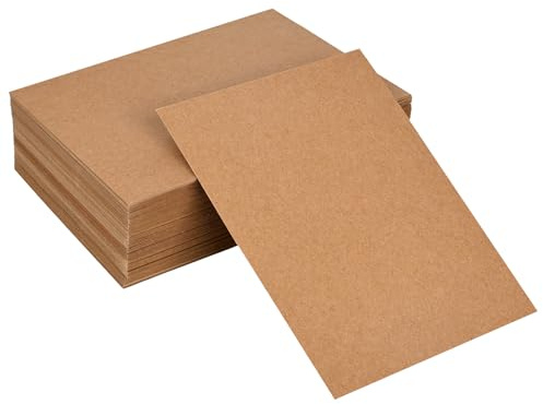 elthmpr Blanko Kraftpapier Karten A6-200 Stück Blanko Postkarten 300g/m² Leere Karten Papier zum Selbstgestalten 14,8 * 10,5 cm Postkarte Selbst Gestalten Kartenrohlinge für Grußkarten Aquarell DIY