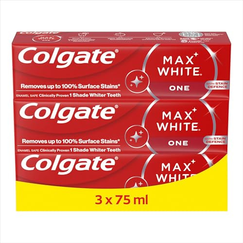 Colgate Max White One Toothpaste 75ml x 3