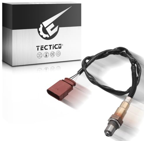 TECTICO Hintere Lambdasonde 06A906262BM 0258006495, Kompatibel mit VW Golf 5 6, Caddy 3, Touran, Skoda Octavia II, Passend für A3 8P 1.6, 1 Stück