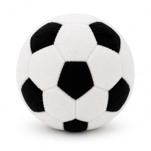 Noctimin Soft Football Plush Toy, 22cm Football Cushion for Babies & Kids