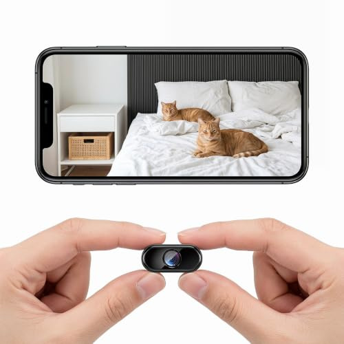 Générique Telecamera WiFi Interna Mini Nascosta 1080P | Visione Notturna, Rilevamento Movimento, Avvisi Push – Ideale per Sorveglianza Casa, Bambino, Animale