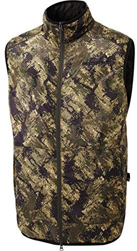 Shooterking Huntflex Primaloft wendbare Weste in braun/Forest Mist Camo Optik - Größe L