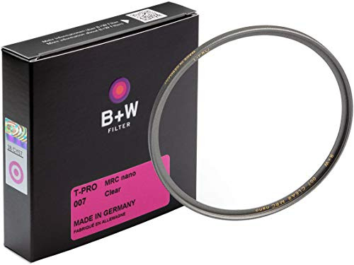 B&W 007 Schutz-Filter, Clear Filter (72mm, T-Pro, Titan-Finish, MRC Nano, 16x vergütet, super Slim, Premium) 1097739 72