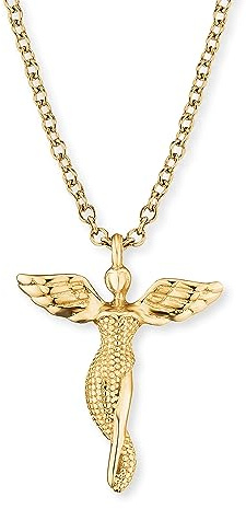 Engelsrufer Damen Halskette aus Sterling Silber mit Engel Anhänger, Karabinerverschluss, in zwei Längen verstellbar, nickelfrei, Allergiker geeignet