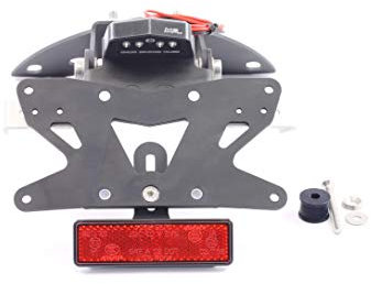 MG Biketec Kurzes Heck - Kennzeichenträger - Kennzeichenhalter geeignet für BMW S1000R 2014-2020 (172x167mm)