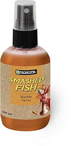 Radical Qualitäts Smashed Fish Marble Spray Zubehör für Boilies und Karpfen Angelköder, Rot, 100ml