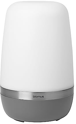 blomus | LED Outdoor Leuchte -Spirit- | Akku Tischlampe für Außen | Warm Gray | Größe XL | Ø21 x 35 cm | IP44 | zwei Helligkeitsstufen