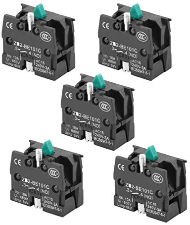 SPORTARC 5PCS 10A 600V ZB2-BE101C/BE102C NO NC Pulsante Joystick Interruttore