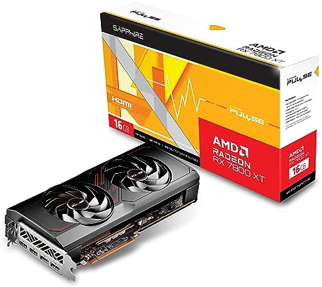 Sapphire 11330-02-20G Pulse AMD Radeon RX 7800 XT - Scheda grafica per gaming, con GDDR6 da 16 GB, AMD RDNA 3