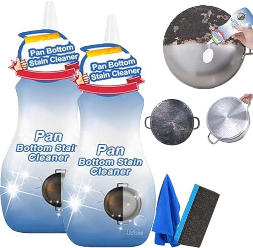 Detergente per macchie sul fondo della padella, detergente in gel per fondo pentole, detergente per pentole per il fondo delle padelle, detergente per la casa in acciaio inox, spray per la pulizia