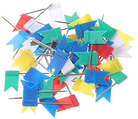 HAPINARY 100stücke Flaggen-Tacks Aus Hochwertigem Material Reißzwecken Mit Flaggenmuster Kleine Reißzwecken Für Landkarten Papiere Und Pinnwände Wiederverwendbare Push-pins Für Bürostandort