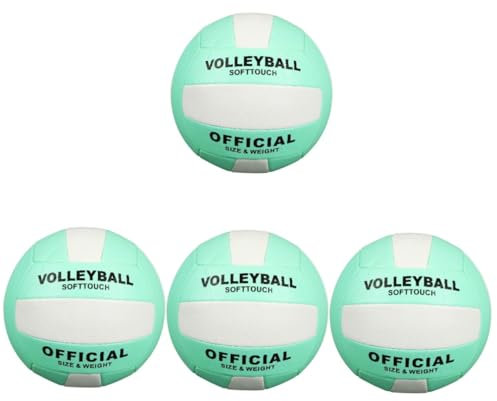 Milisten 4 Stück Spieltraining Volleyball Outdoor Spielball Volleyball Soft Trainingsball Soft Trainingsgeräte Outdoor Spielausrüstung Für training
