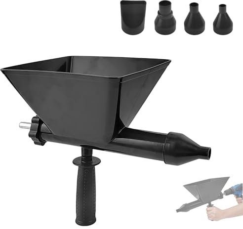 Miscelatore per Malta, Pistola per Silicone Professionale, Pistola Impastatore per Cemento, con 4 Igelli, Intonacatrice Manuale per Giunti di Malta, Muri di Pietra e Pavimenti