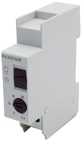 Temporizador de luz de escalera modular DIN 230V de tres y cuatro hilos - Pickstair