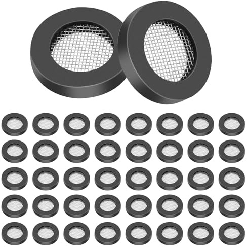40pcs Rondelles de Robinet, Joint Pommeau de Douche avec Maille Rondelles de Robinet Empêche les Fuites Rondelles d'Étanchéité pour Connecter le Tuyau de Douche à Main et la Pomme de Douche