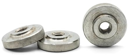 M4 (4mm) Knurled Thumb Nuts Hand Grip Knob Thin Type Stainless DIN467 (Pack of 10)