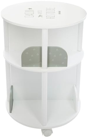 Well Home Bücherregal, rund, grau, für Kinder, Ø 40 x 59 cm