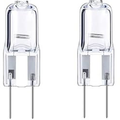 LISOCLU GY6.35 Halogen Bulbs 20W G6.35 20W 35W 12V Halogen Lamps 12 Volt Halogen Light Bulb Bi-Pin Base Clear Glass Lens Warm White 2700K (2 pcs) 35W