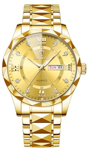 JewelryWe Uhren Herren Damen Analog Quarz Armbanduhr 30m Wasserdicht Edelstahl Armband Geschäfts Beiläufige Uhr mit Leuchtend Zeiger und Uhrenwerkzeug, Verschiedene Modelle